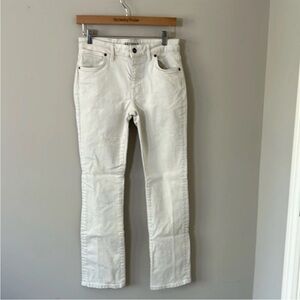 TECOVAS High Rise Straight Jean Off White  Womens Stretch Western Sz 25